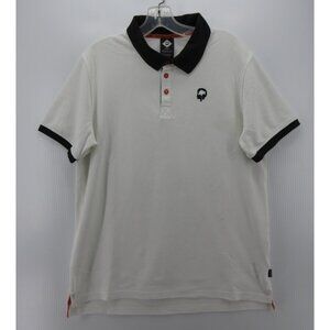 REI X Outdoor Afro Polo Shirt Medium Pullover Collared Logo Preppy *